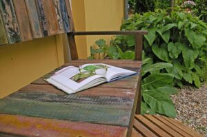 Garden Bench & Gravel